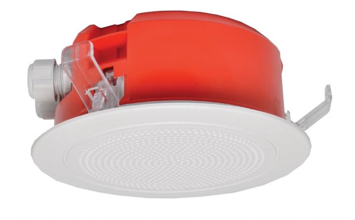 AS7240 Approved Ceiling Speaker w\/ Low Profile Plastic Grill 