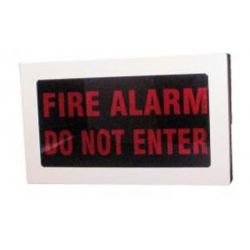Weatherproof Faceplate - "FIRE ALARM - DO NOT ENTER"