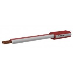 Red TPS Halogen Free - 1.50mm 2 Core - Flat White Stripe (500m)