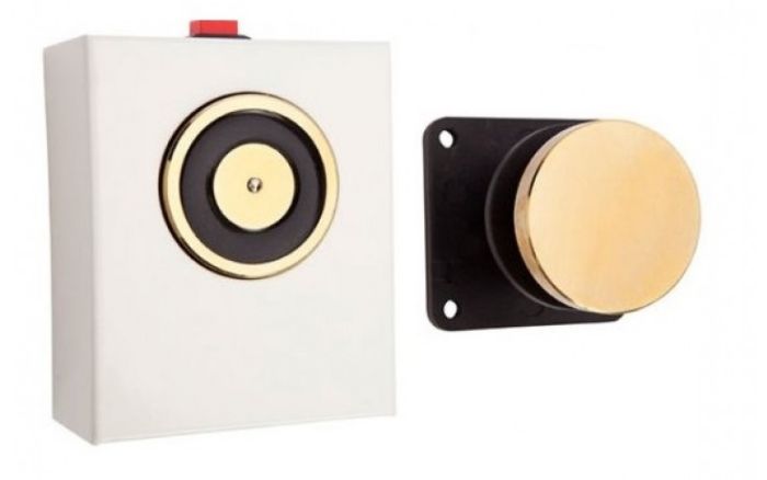 12V Wall Mount Door Holder w\/ Extension - 25kg