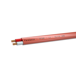 TPS Halogen Free - Flat White Stripe - 1.50mm 2 Core (500m)