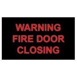 Warning Sign - "FIRE DOOR CLOSING"