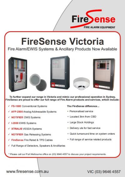 FireSense Victoria expands Product Line to include Fire and EWIS Panels